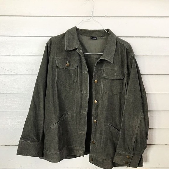 ❌SOLD❌ CORDUROY GREEN JACKET - Picture 4 of 6